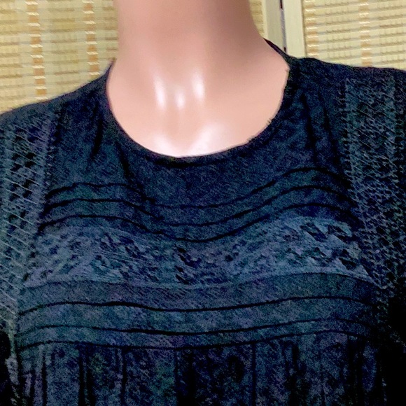 TIME AND TRU. SIZE S/CHL (4-6) BLACK TOP.. 100% Rayon. Lace 100% Polyester - Picture 8 of 16